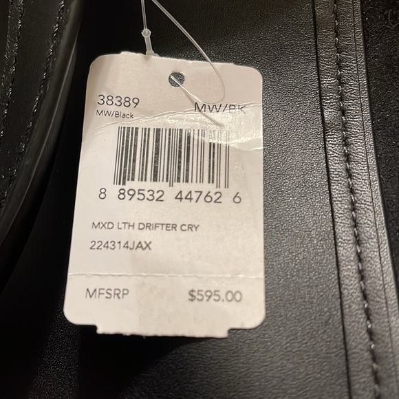 NWT Coach Drifter Carryall Top Handle in Mixed Leather Black/Suede - Picture 9 of 9